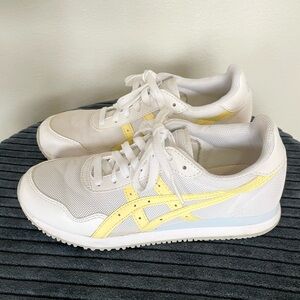 Asics Dragon White Yellow Sneakers